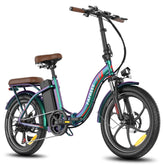 Electric Bike FAFREES F20+ Pro - Motor 250W Battery 36V22.5Ah 20 Inch wheels Wheels Mechanical Disc Brake - Dazzling Blue Green